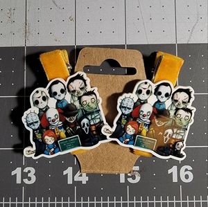 Pair of Horror Movie hair clips